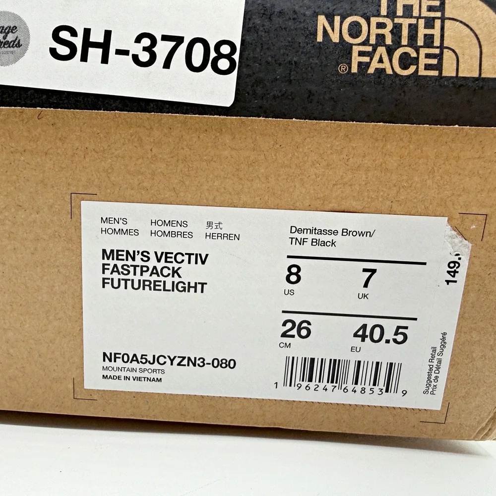 The North Face Vectiv Fastpack Futurelight Hike Low / Mens Size 8 Brown